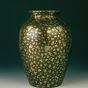 Gold splashed bronze vase