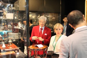 Famous collector Chris Hall at Fleurdelys