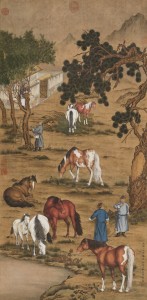 Lang Shining horses painting