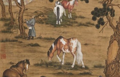 Giuseppe Castiglione’s “Eight Horses” painting fetches HK$117 million at Hong Kong auction