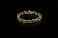 A Diamond and Enamel Bracelet North India 19th Century
